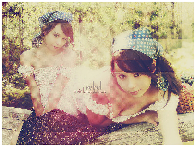 Two women in vintage attire