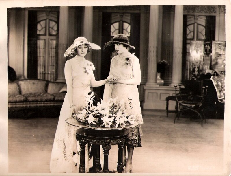 Two Women in Vintage Dresses — Black