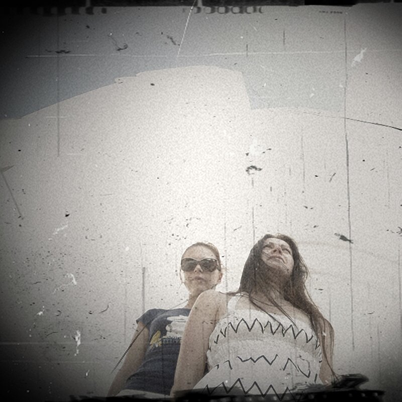 two women in vintage photo