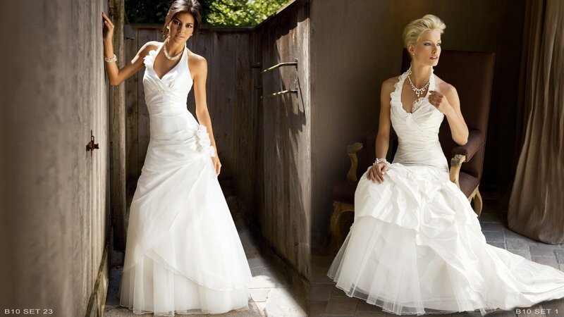Two Women in Wedding Dresses — White, Serene