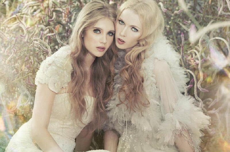 Two Women in White Dresses — Dreamy, Spring