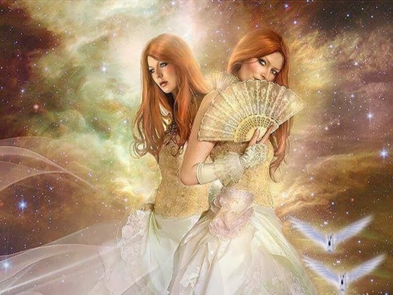 Two Women in White Dresses — Ethereal