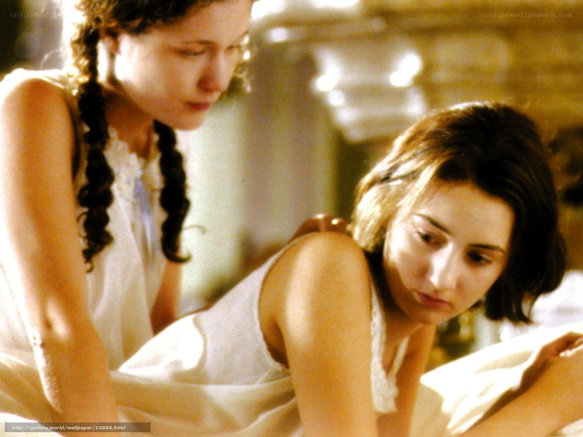 Two women in white nightgowns