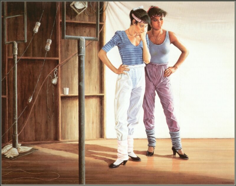 Two women in workout attire