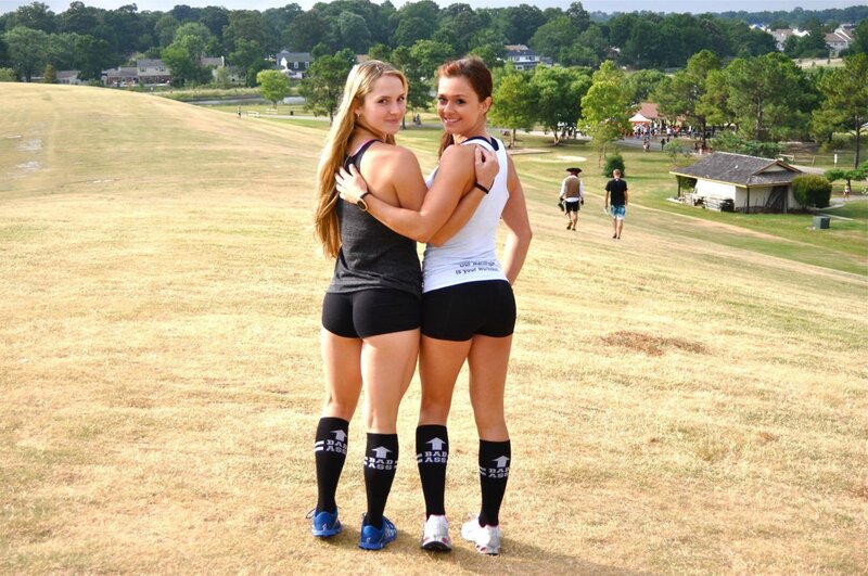two women in workout gear