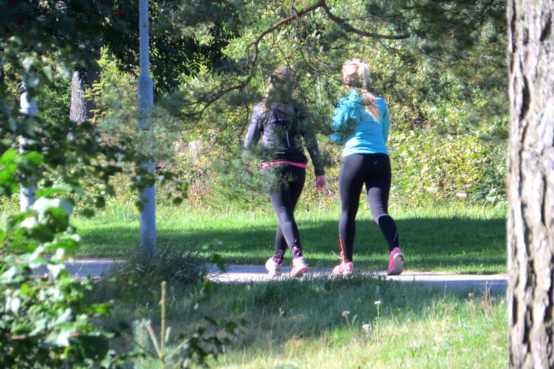 Two Women Jogging
