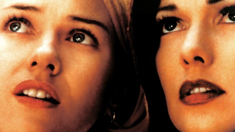 Two Women Looking Up — Orange