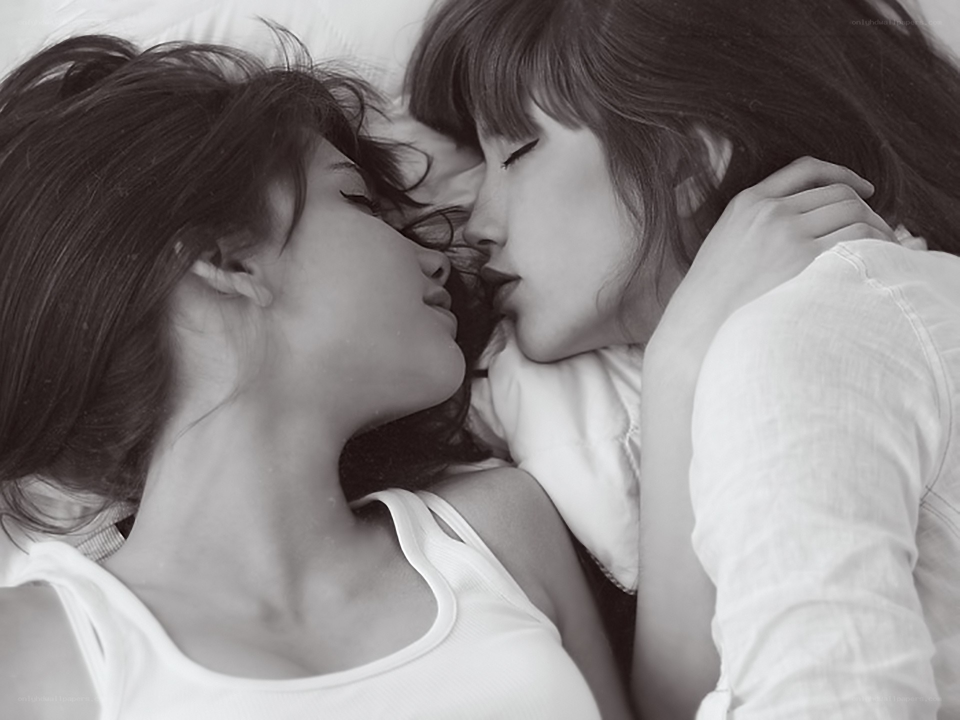 two women lying together