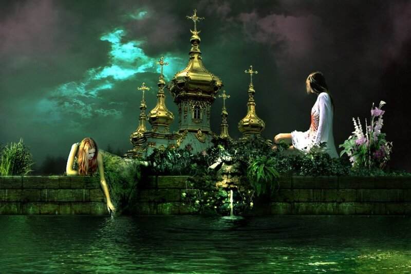 Two Women Near Water