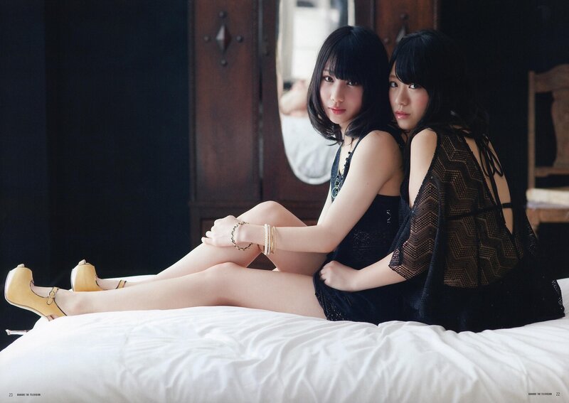 Two women on a bed