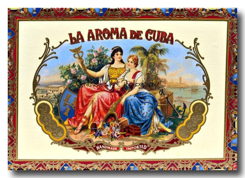 Two Women on a Box Label