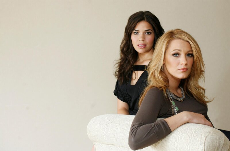 Two Women on a Couch — Beige, Neutral