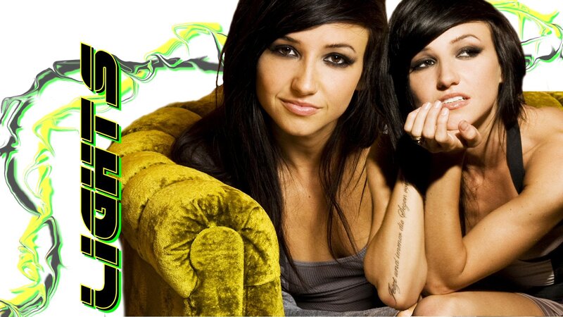 Two Women on a Couch — Yellow, Confident