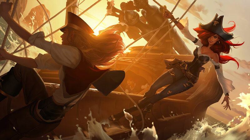 Two Women on a Ship — Orange