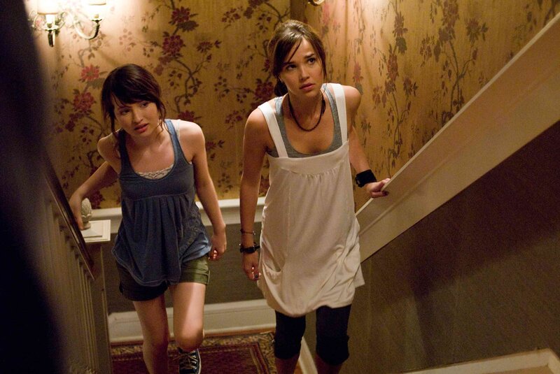 two women on a staircase
