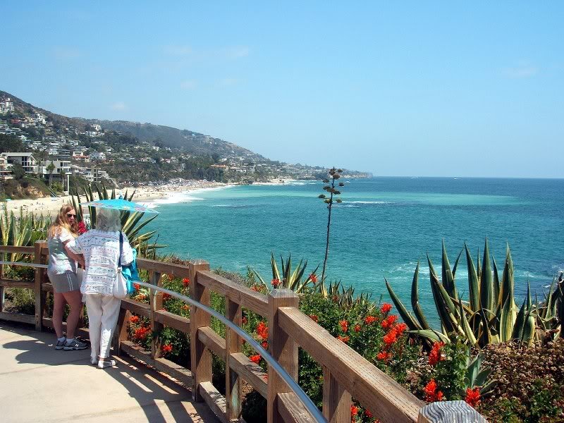 Two Women on a Walkway