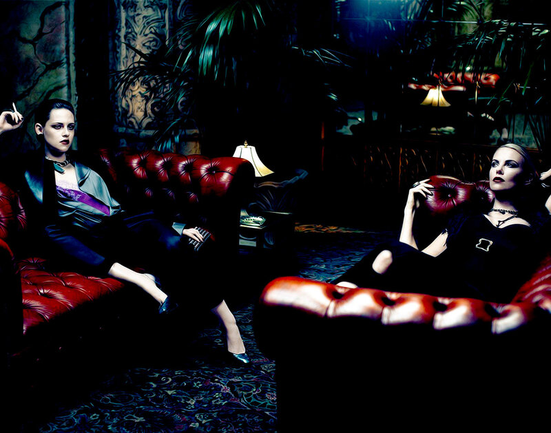 Two Women on Couches