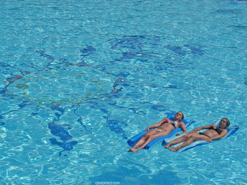 Two Women on Floaties