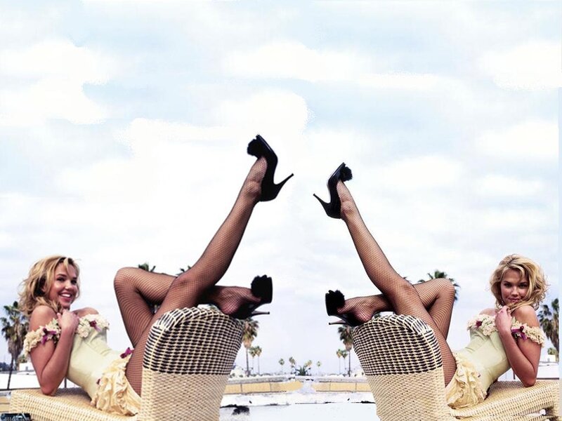 Two Women on Lounge Chairs — Beige