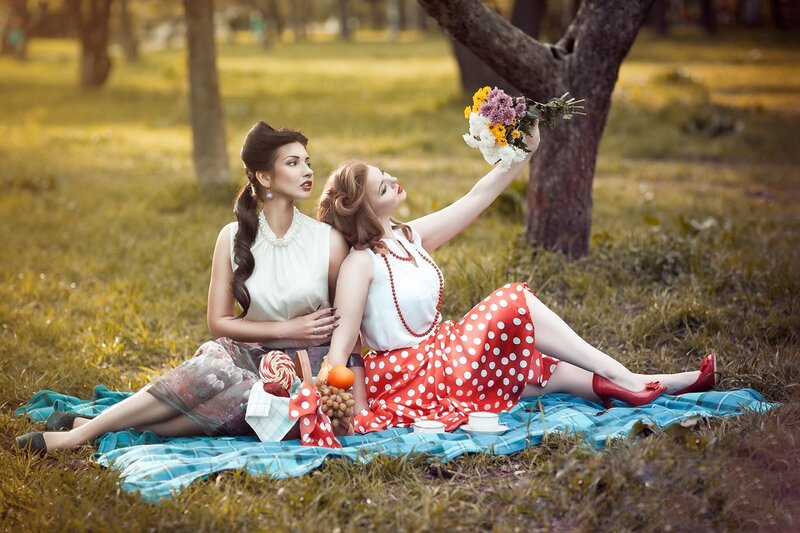 Two Women on Picnic