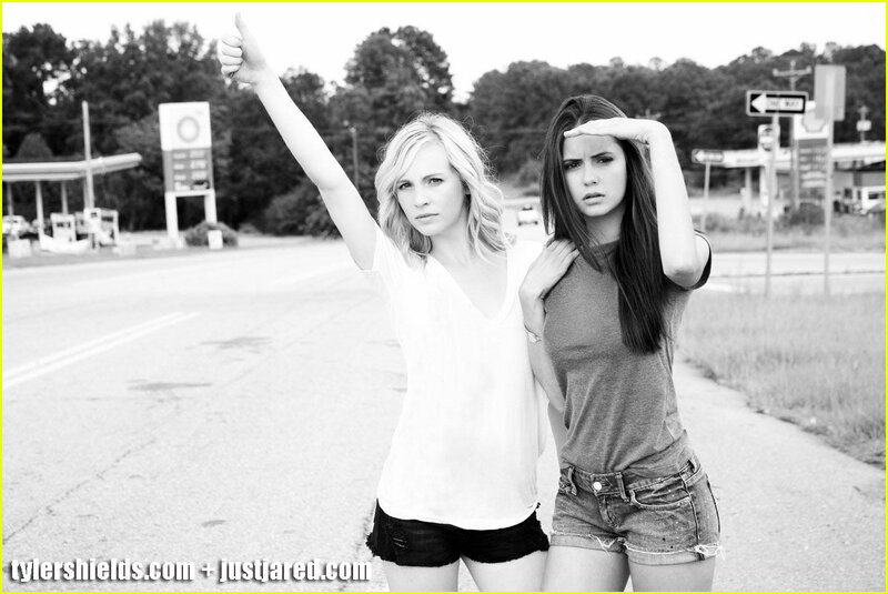 Two Women on Roadside