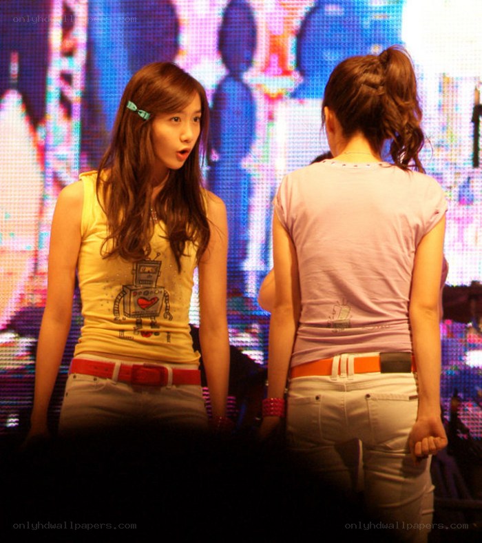 two women on stage