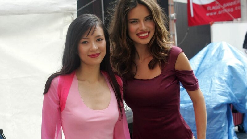 Two Women Posing — Pink, Casual
