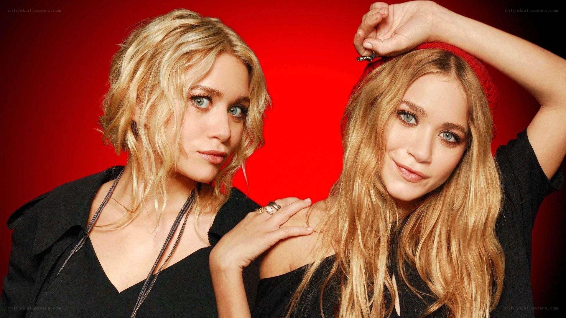 two women posing together