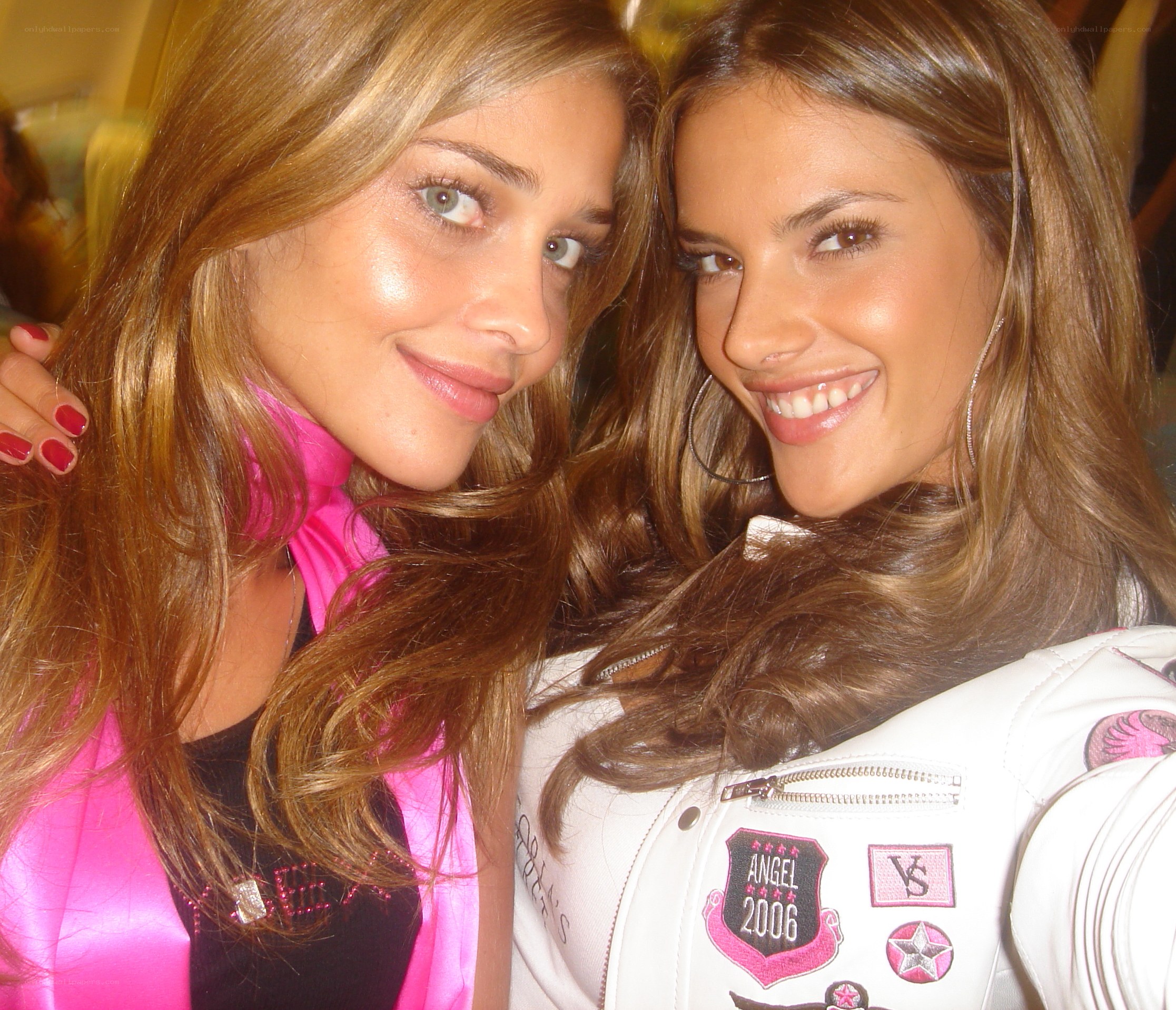 two women posing together