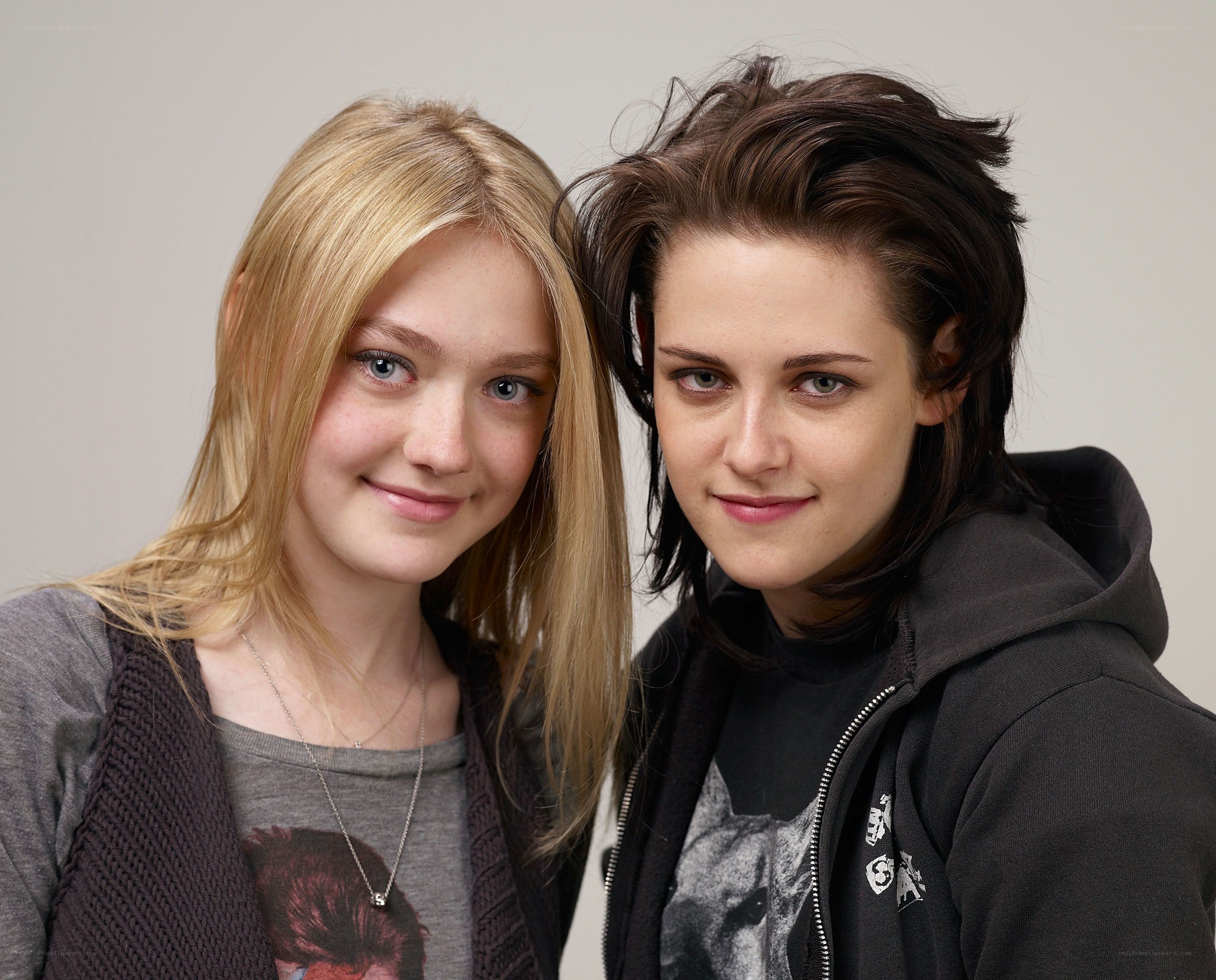 two women posing together
