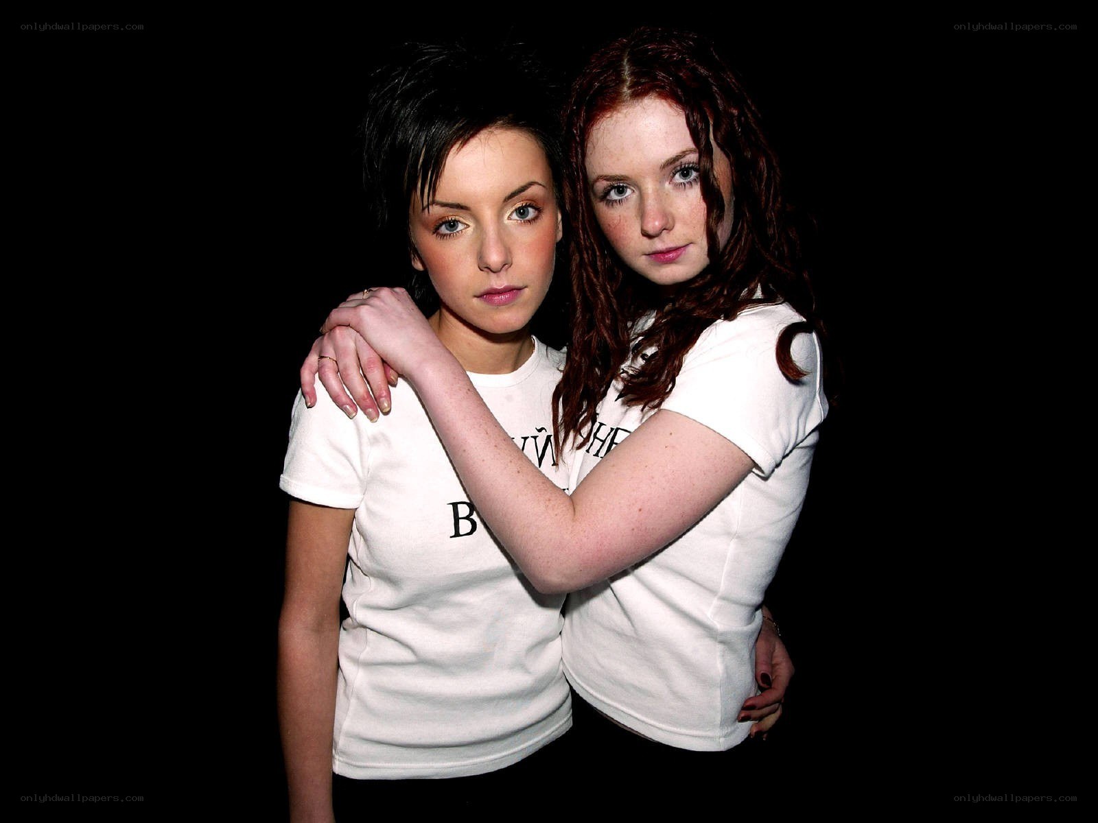 two women posing together