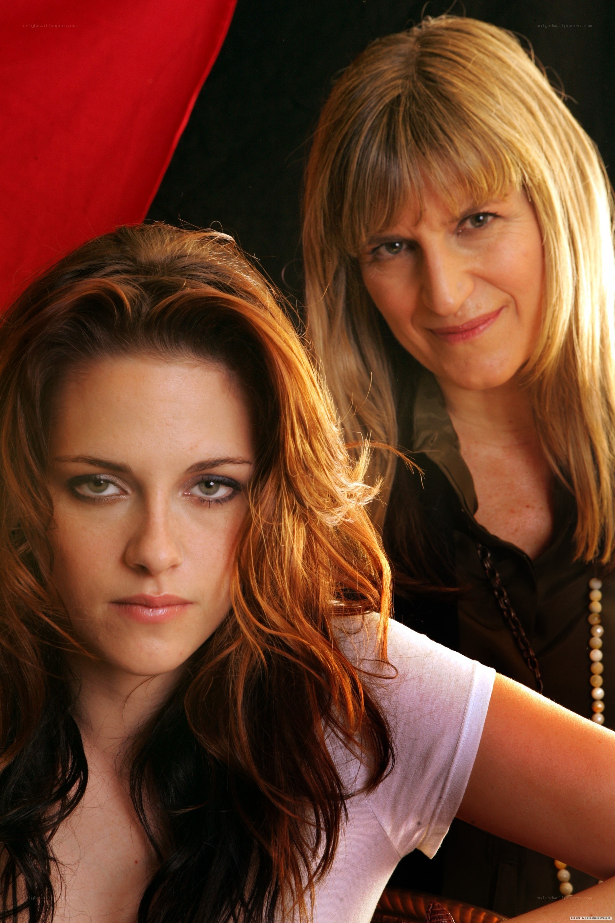 Two women posing together