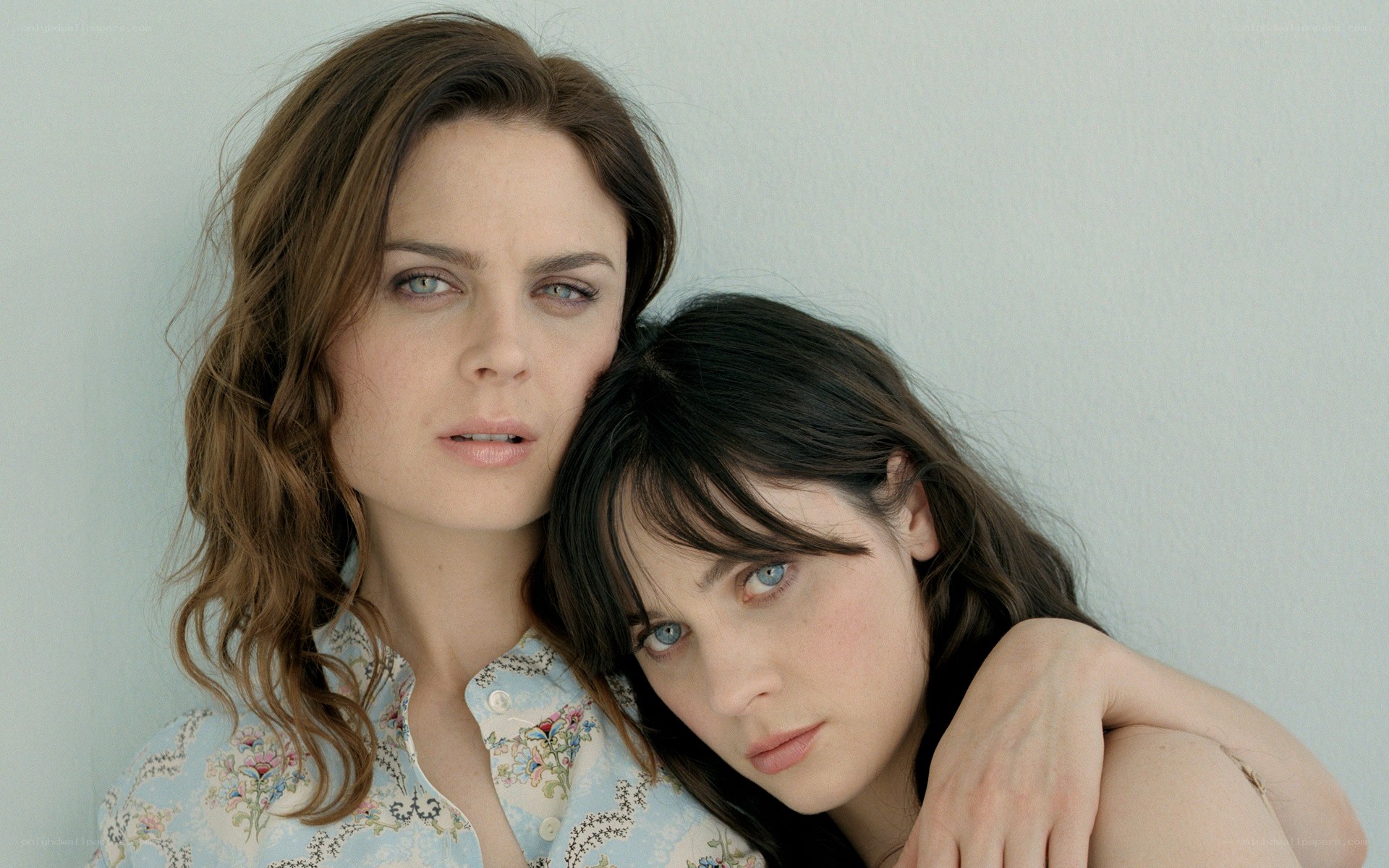 two women posing together