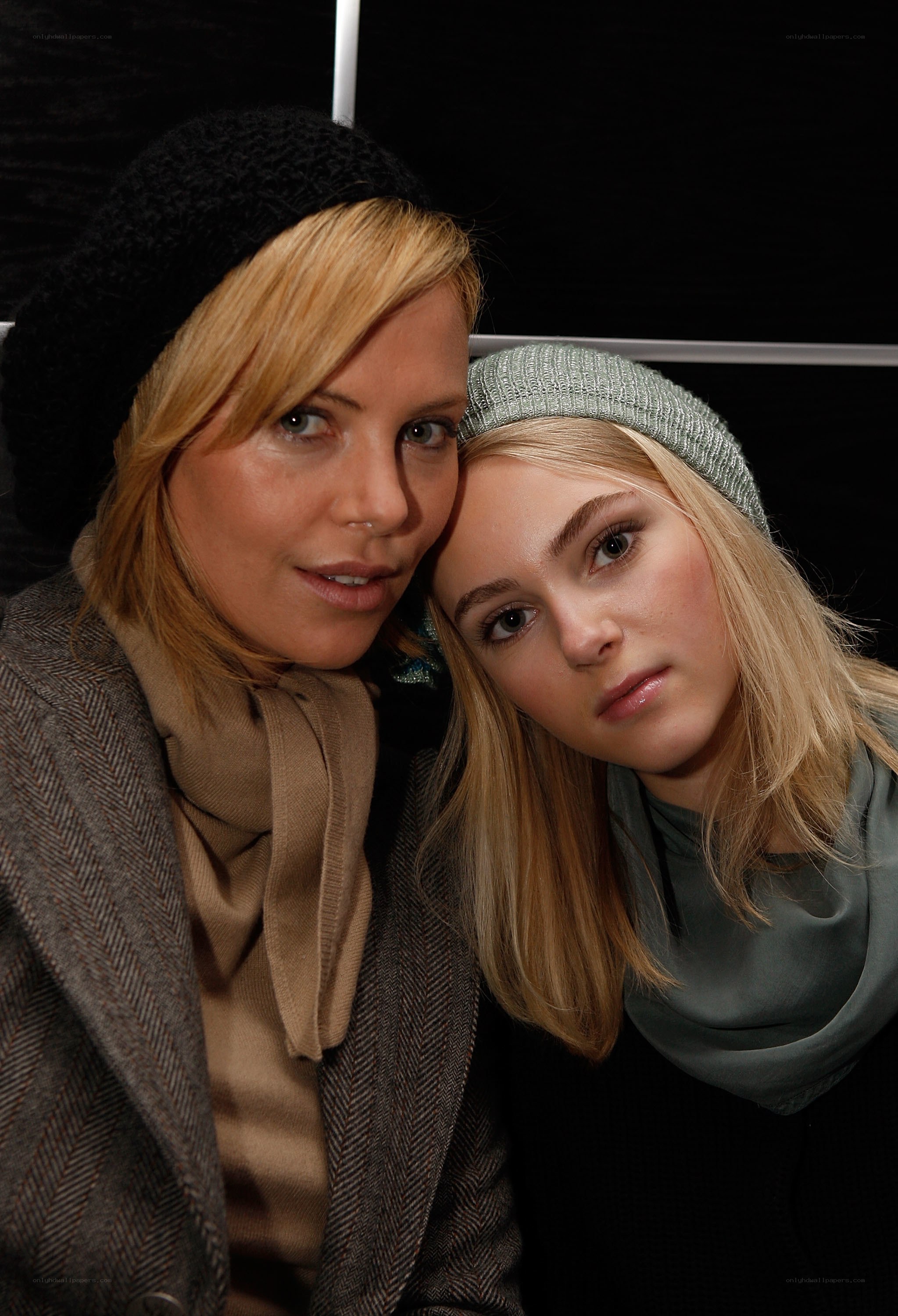 Two women posing together