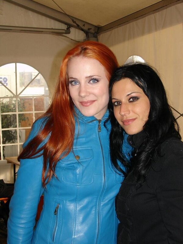 Two women posing together