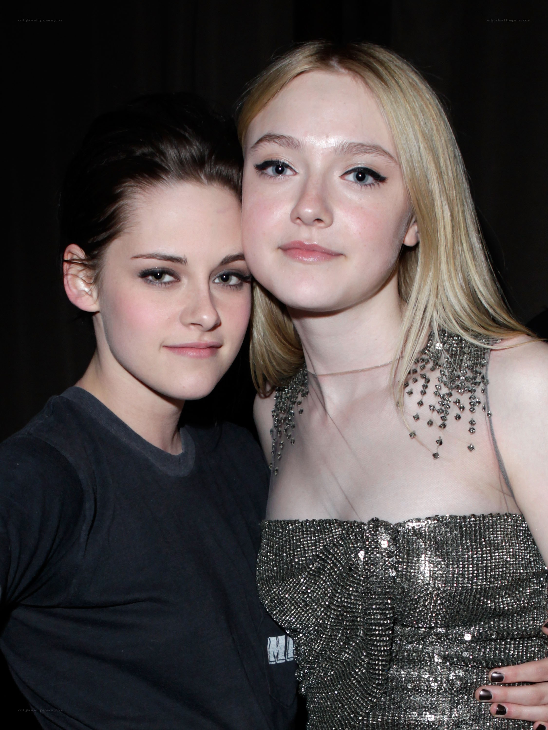 Two women posing together