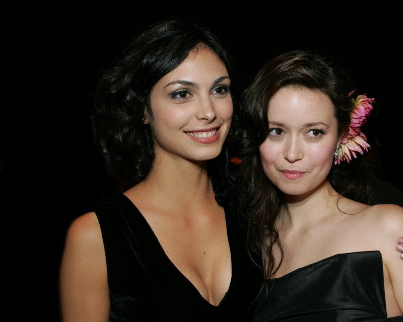 Two Women Posing Together — Black, Formal