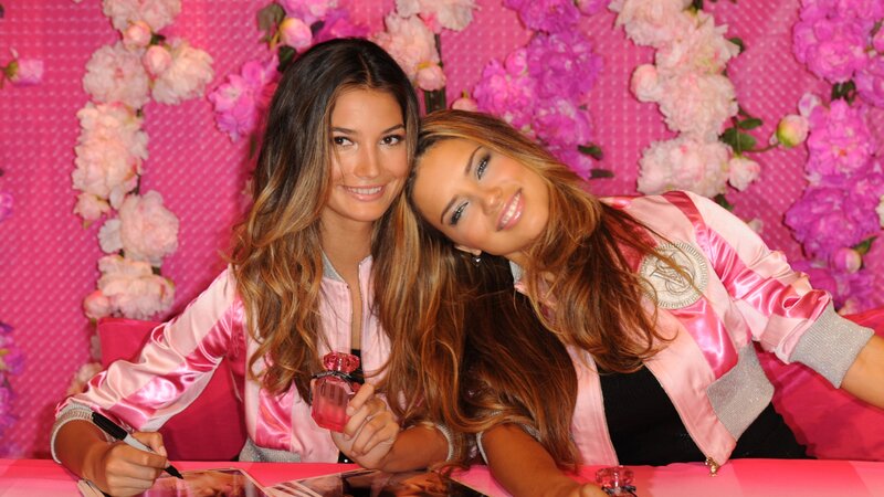 Two Women Posing Together — Pink, Friendly