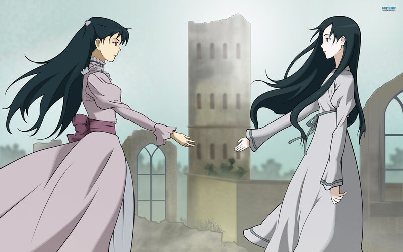 Two Women Reaching Hands