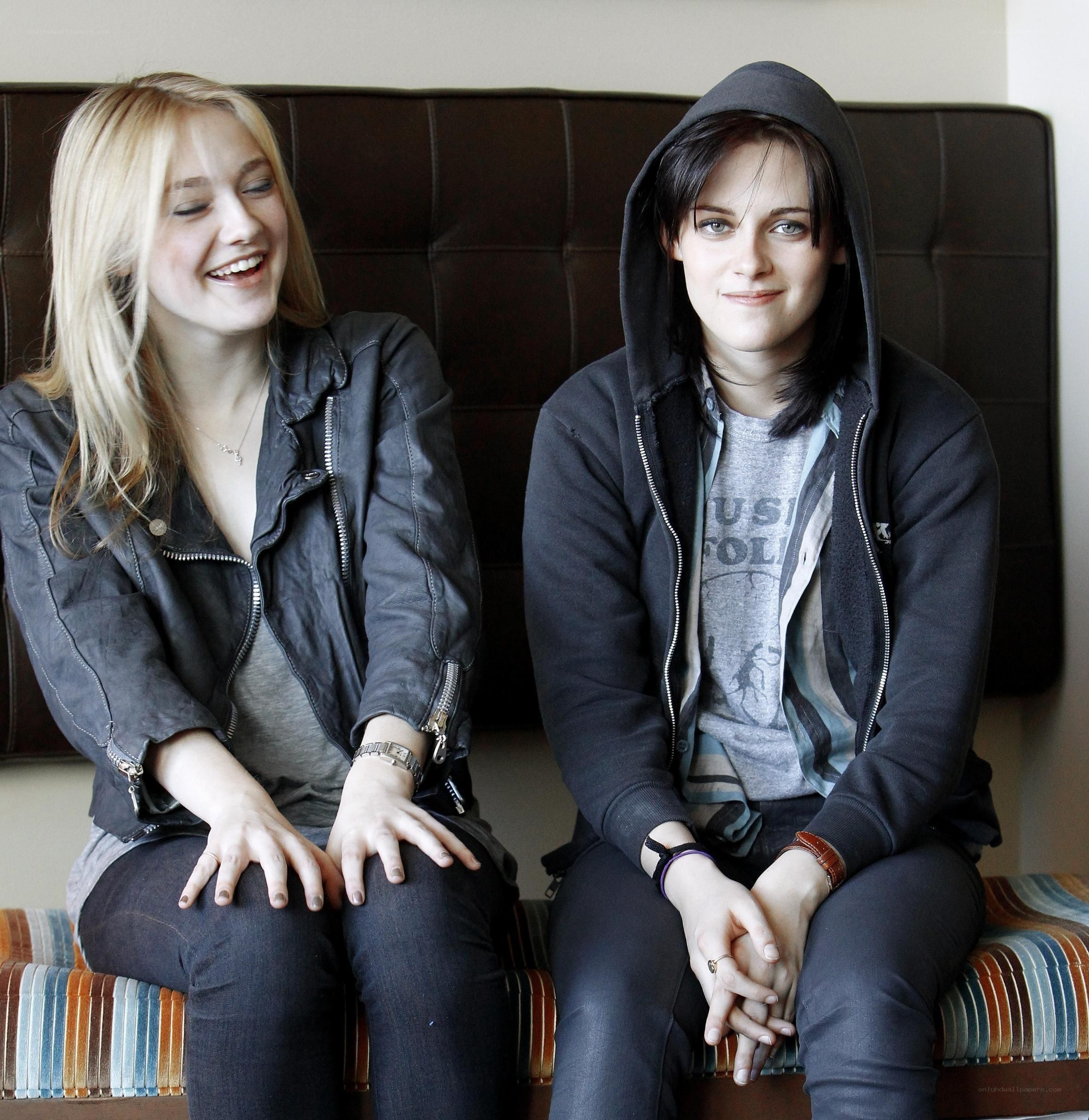 Two women sitting on a bench