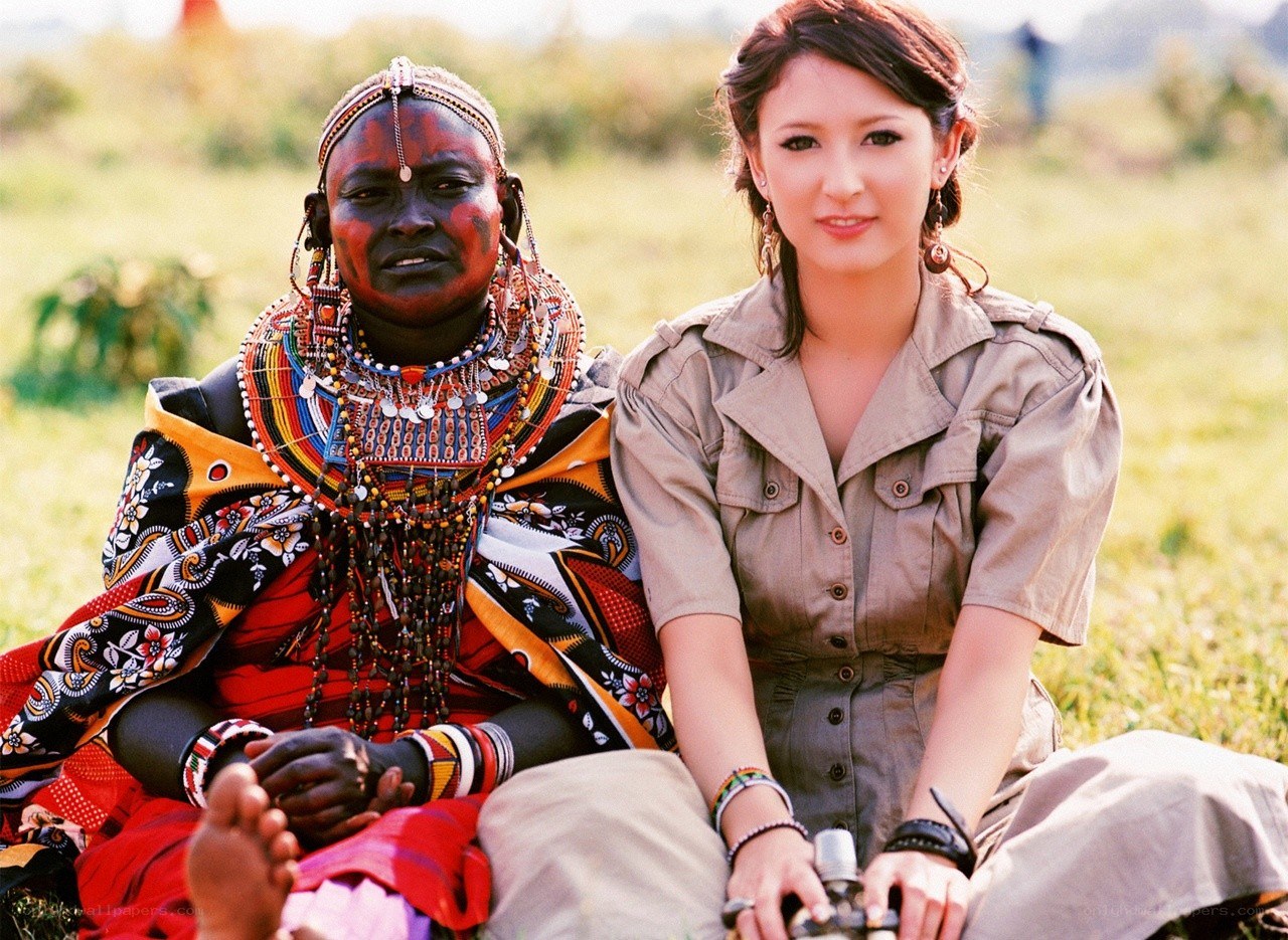 Two women sitting together