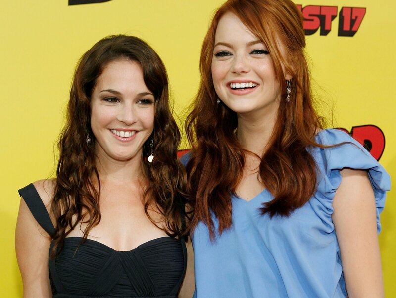 Two Women Smiling — Yellow