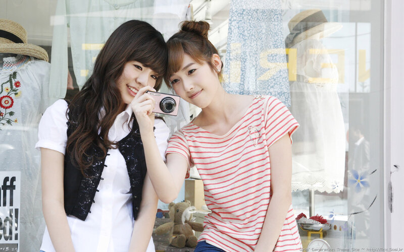 Two women taking a photo together