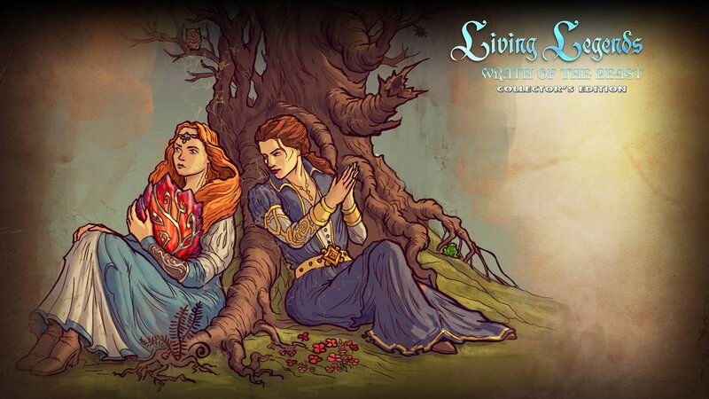 Two Women under a Tree — Brown