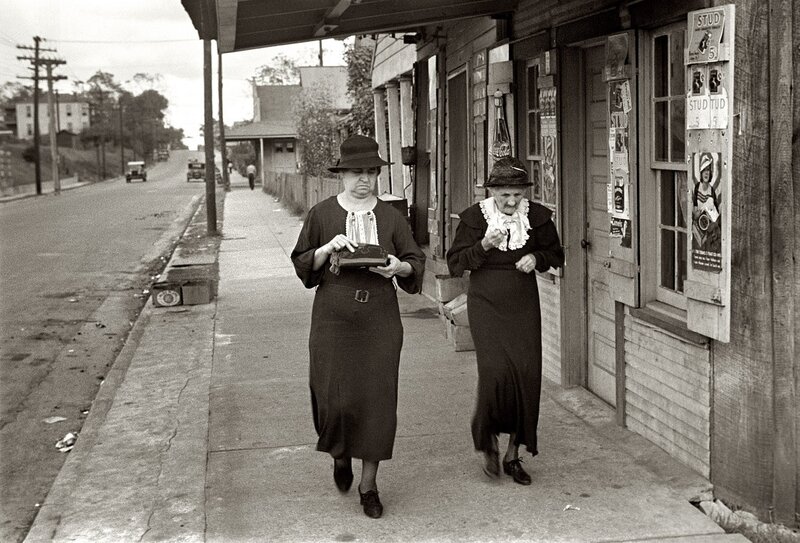 Two Women Walking — Black, Documentary