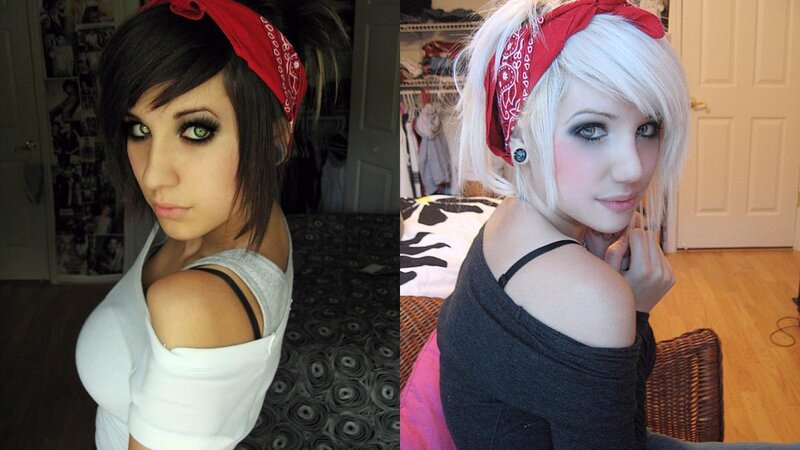 Two women with bandanas