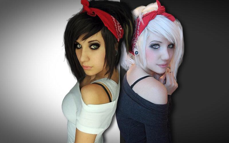 Two women with bandanas