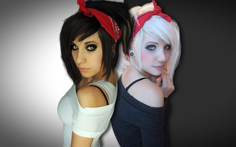 Two women with bandanas