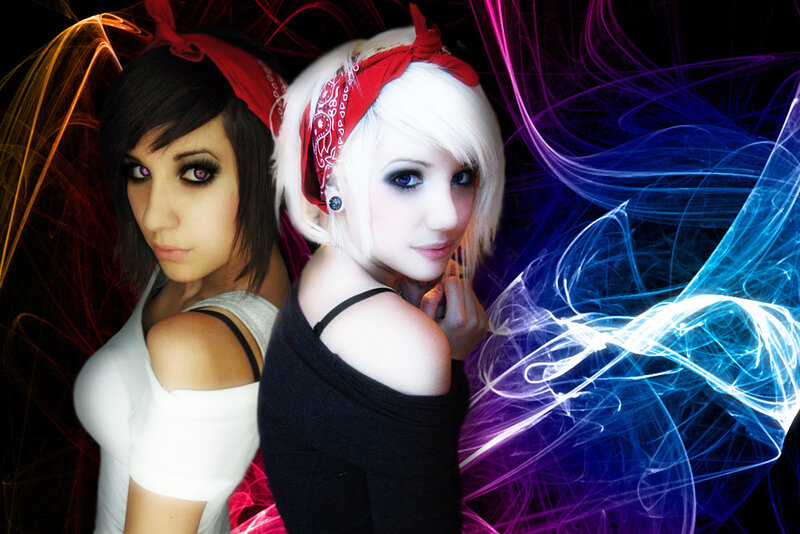Two women with bandanas