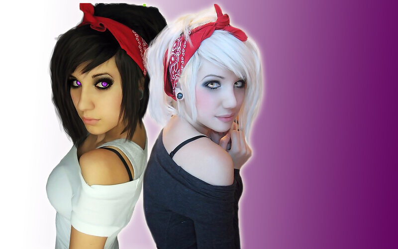 two women with bandanas